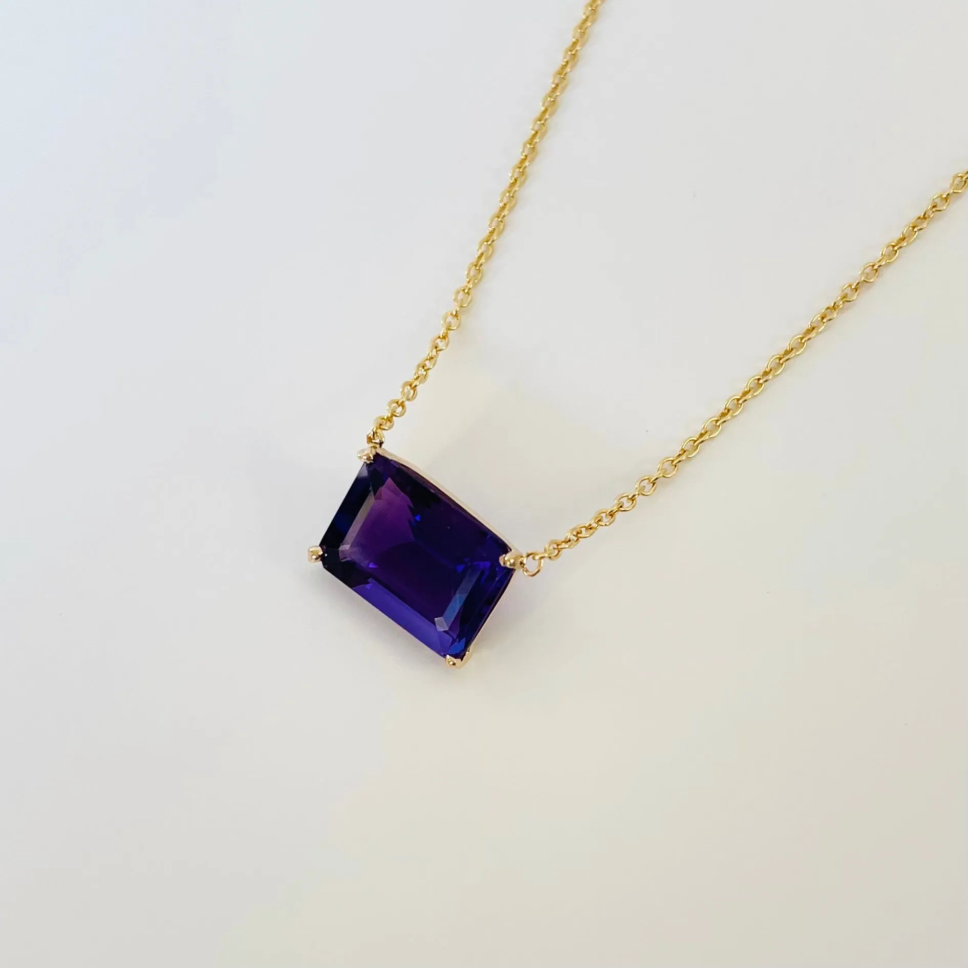 14K Forthright Amethyst Necklace