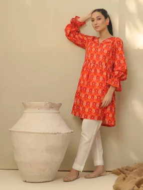 1pc Stitched Basic Printed Khaddar Shirt