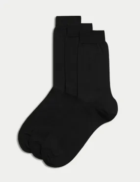 3pk Pure Cotton Socks