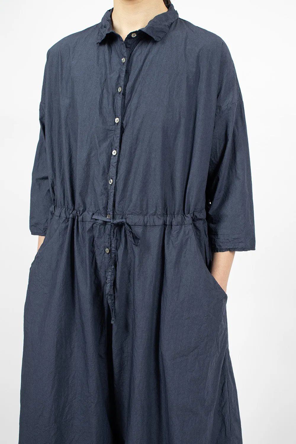 60_04 Oversized Collar Jumpsuit TC Navy