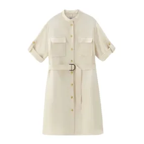 Abito Donna Woolrich Utility Bianco Panna