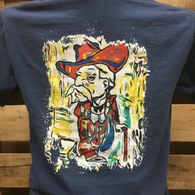 Backwoods Cowboy Watercolor Colonel Comfort Colors Bright Unisex T Shirt