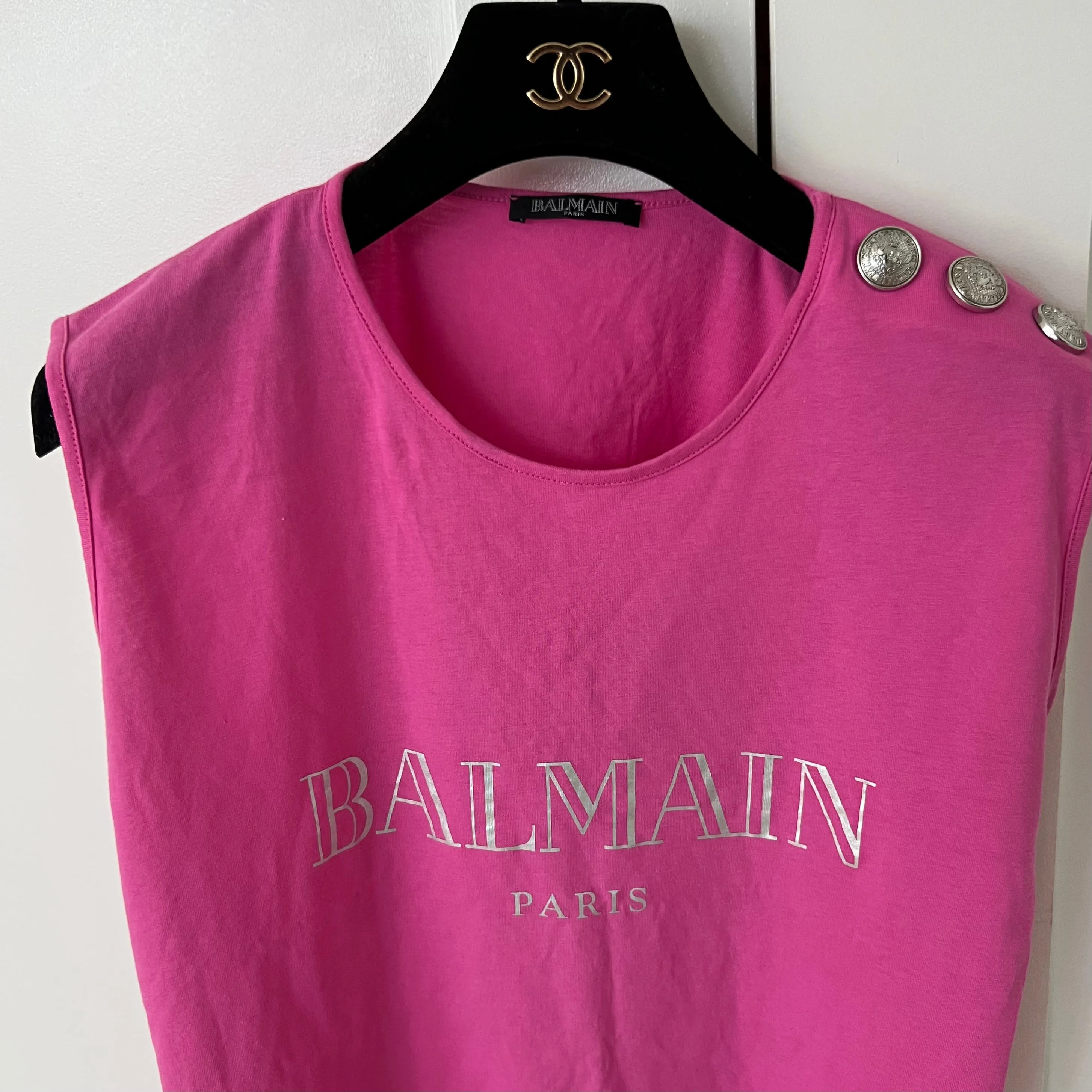 Balmain 3 Button Tank