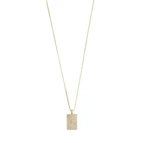 Be Gold Plated Crystal Necklace