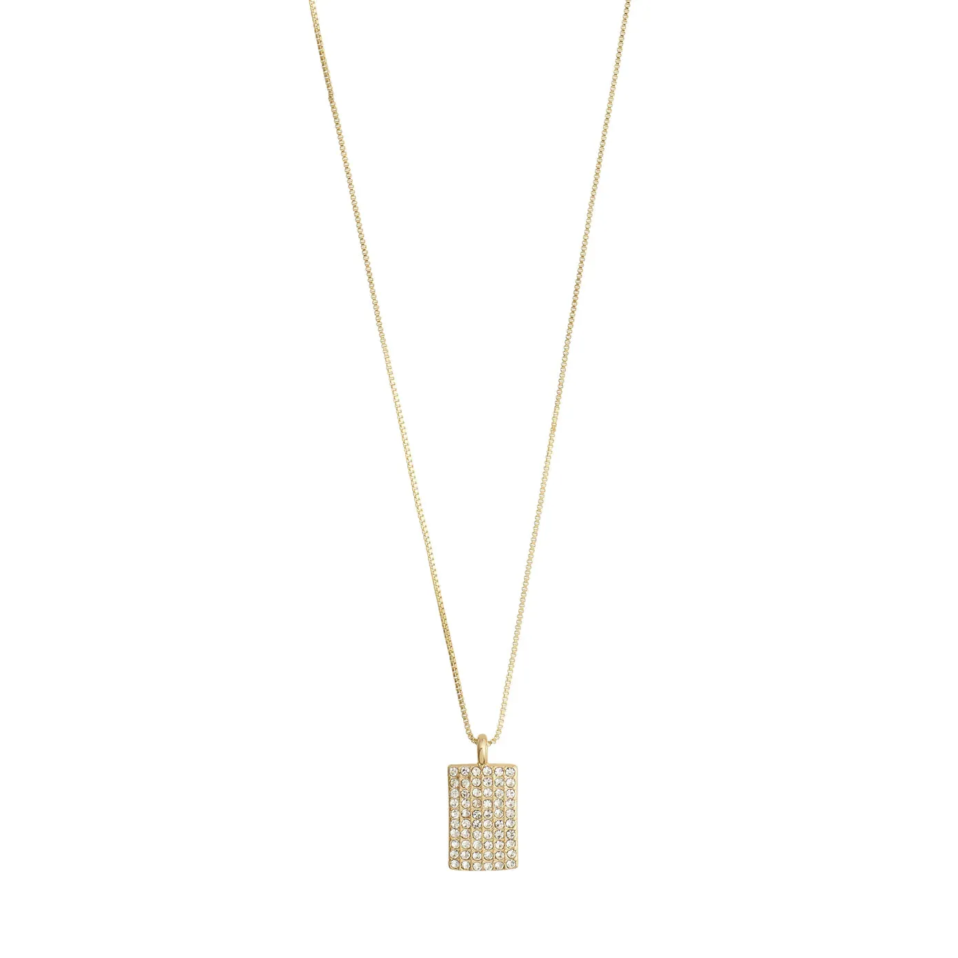 Be Gold Plated Crystal Necklace