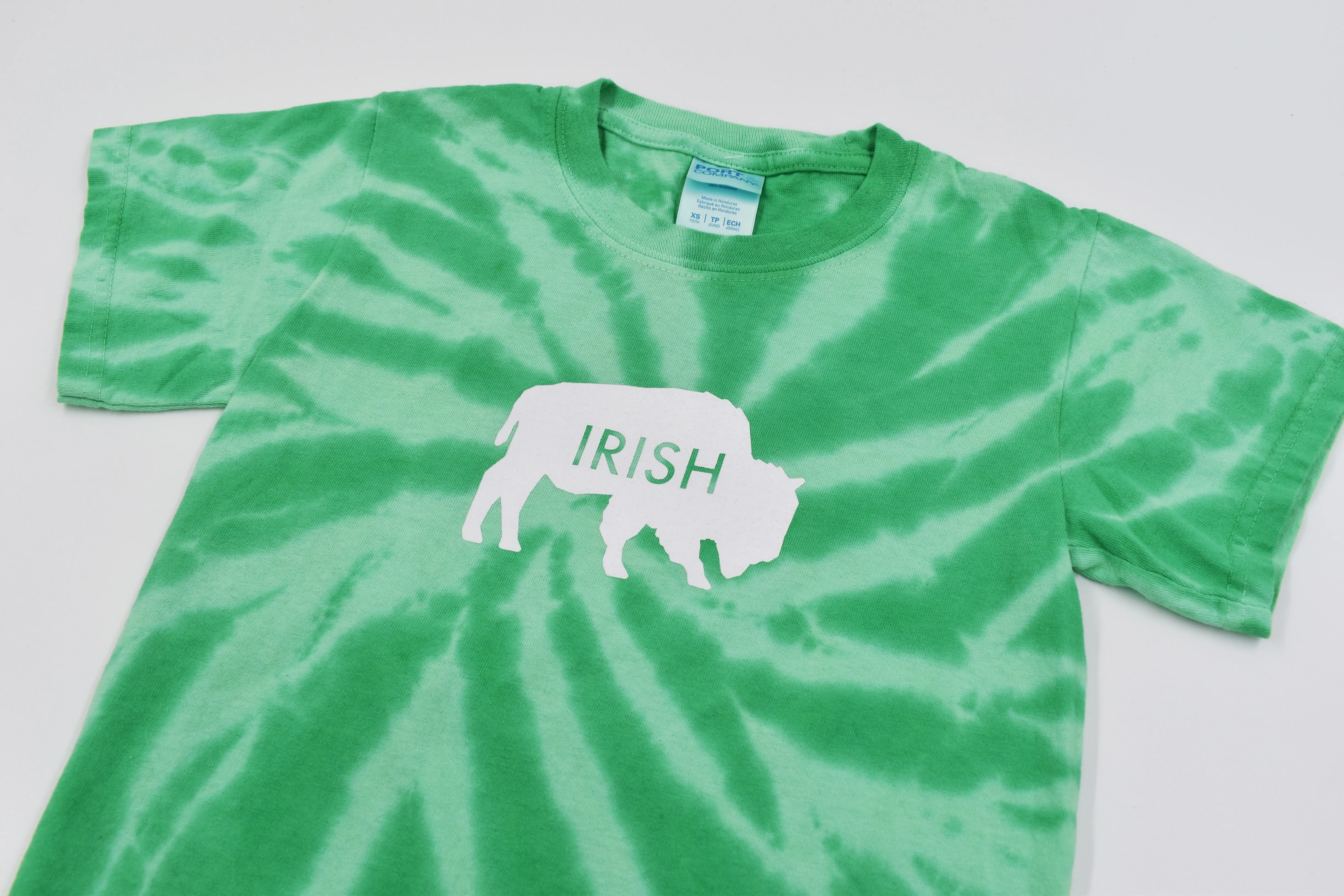 BFLO Youth Irish Tie Dye Short Sleeve Shirt