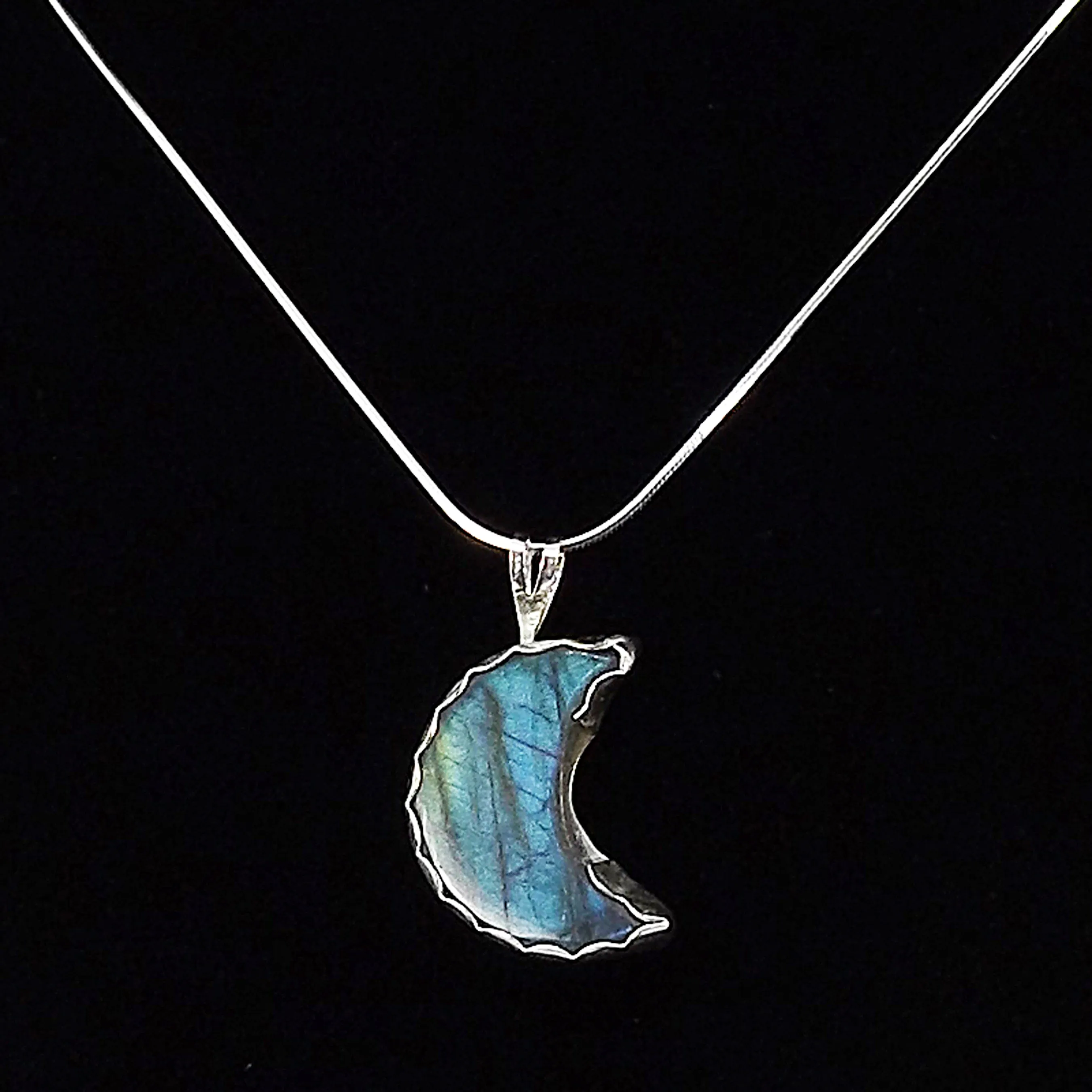 Blue Labradorite Moon