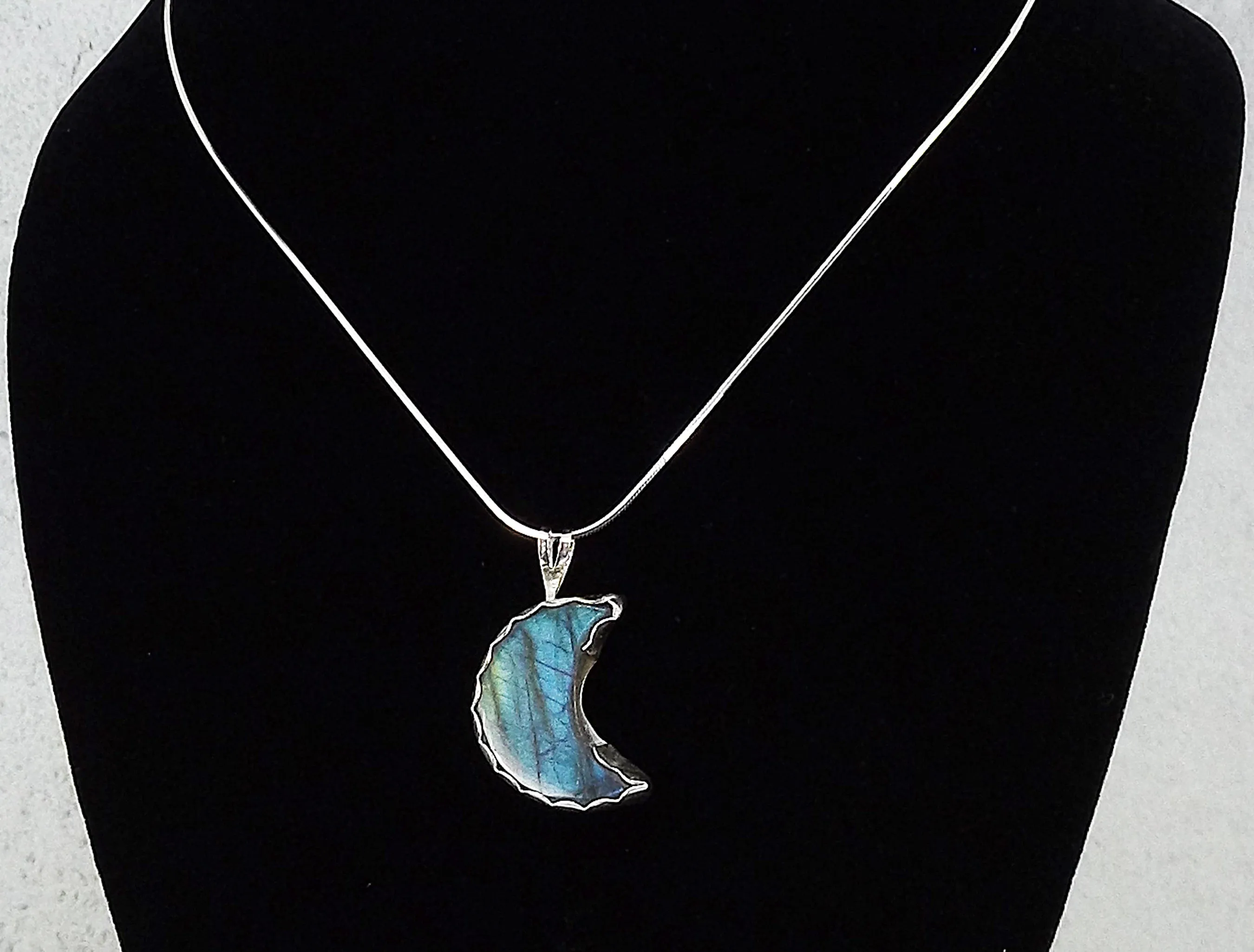 Blue Labradorite Moon