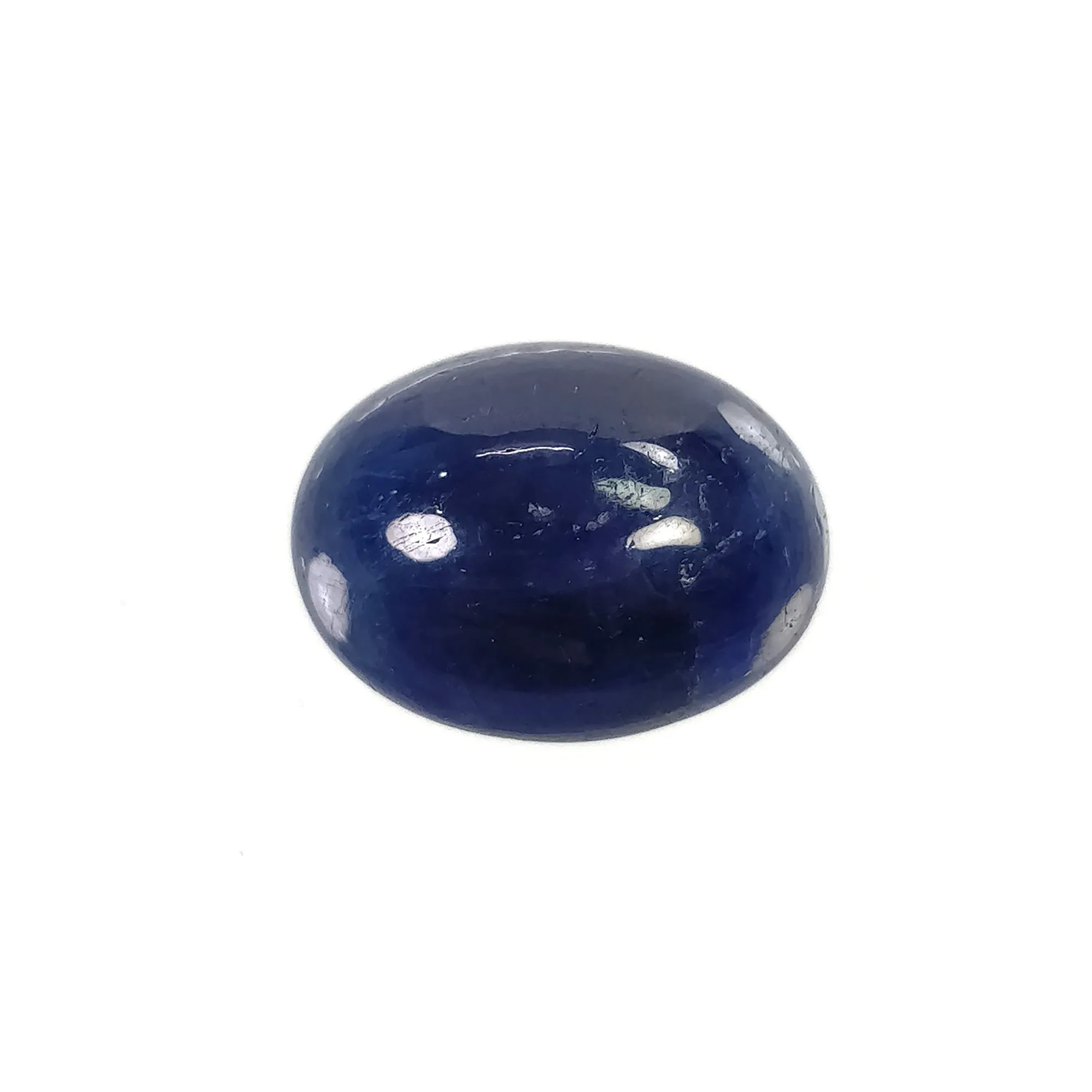 BLUE SAPPHIRE Gemstone Cabochon : 21.10cts Natural Untreated Unheated Sapphire Oval Shape Cabochon 17*13mm