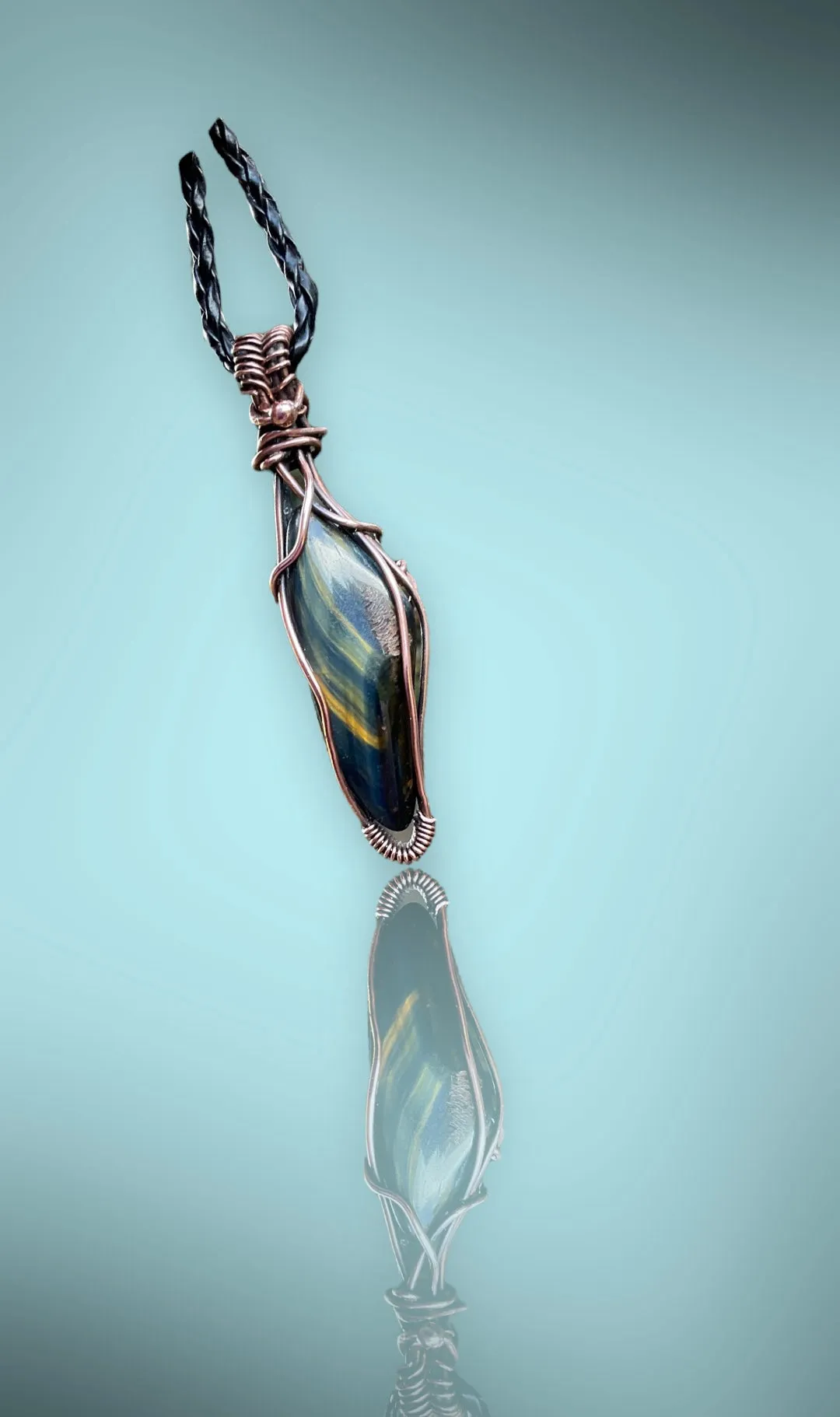 Blue Tiger Eye Pendant.