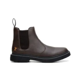 'Brick Lane' Vegan Chelsea Boot by King55 - Espresso