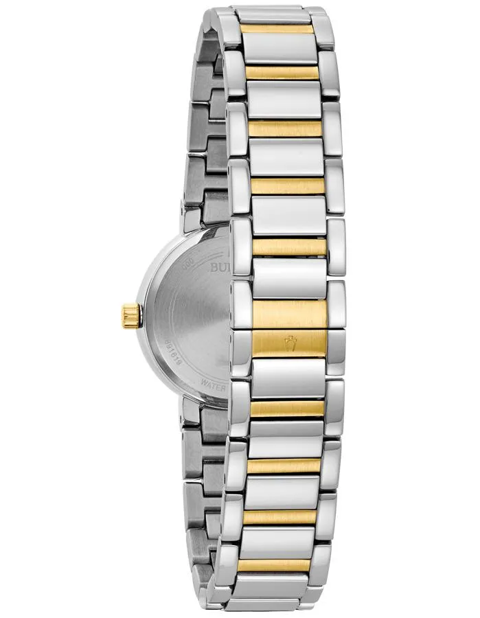 Bulova Womens Diamond Watch - Blue Mother of Pearl Dial - Two-Tone Bracelet