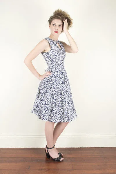 Cadence Blue Cherry Dress