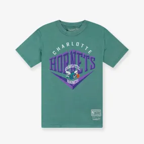 Charlotte Hornets Beveled Tee - Faded Teal