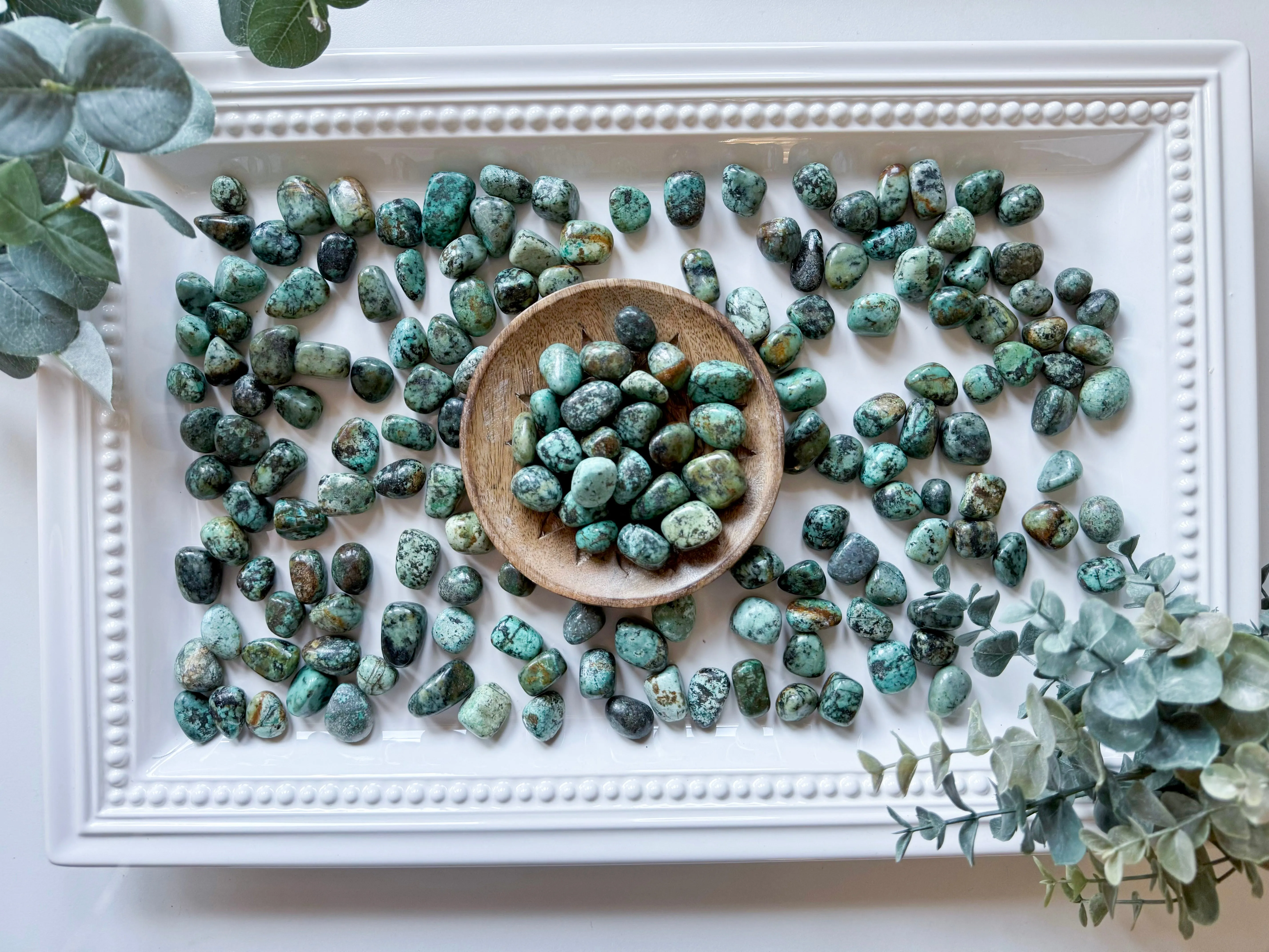 Chrysocolla Tumbled Stone || China