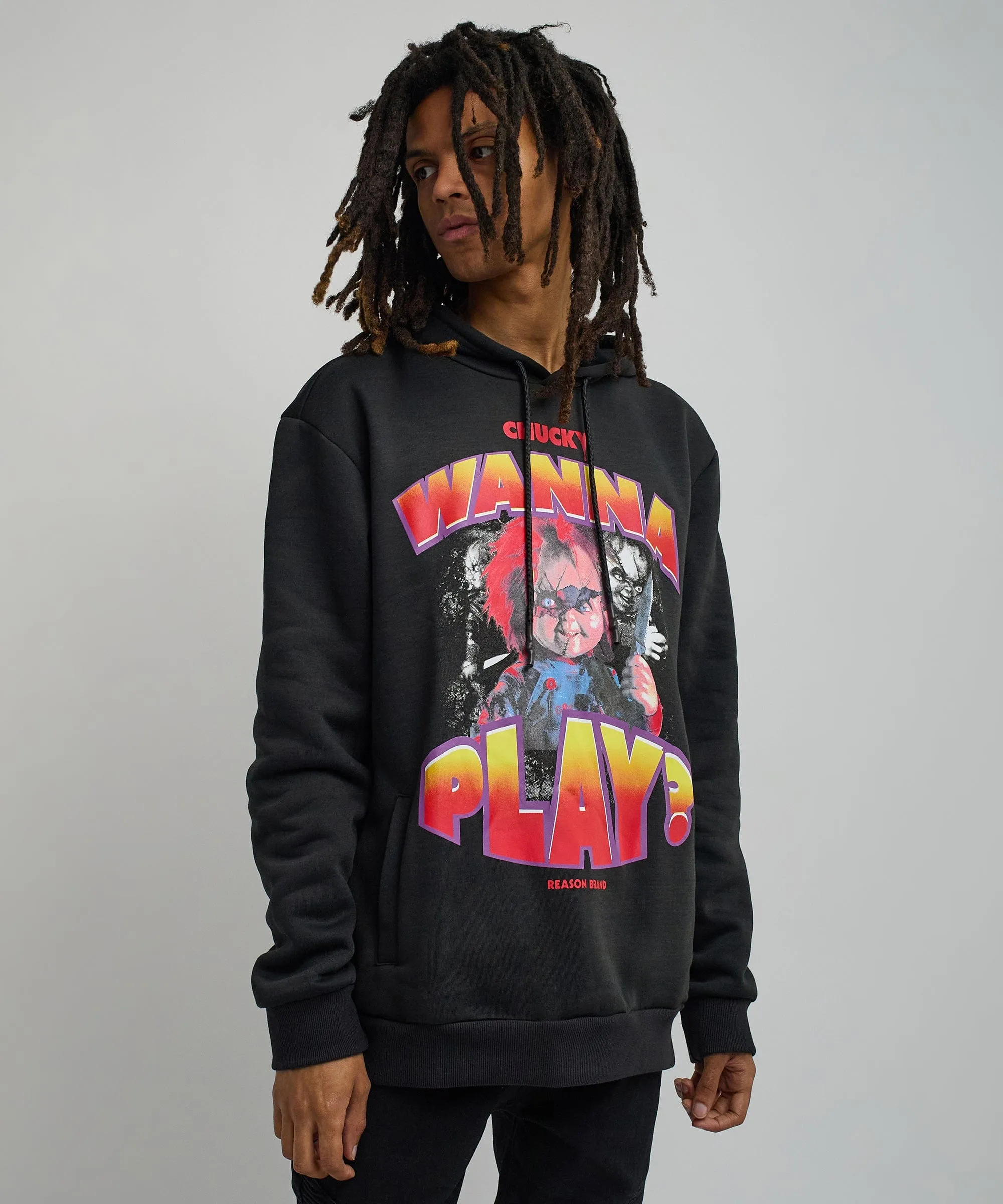 Chucky Wanna Play Graphic Print Hoodie