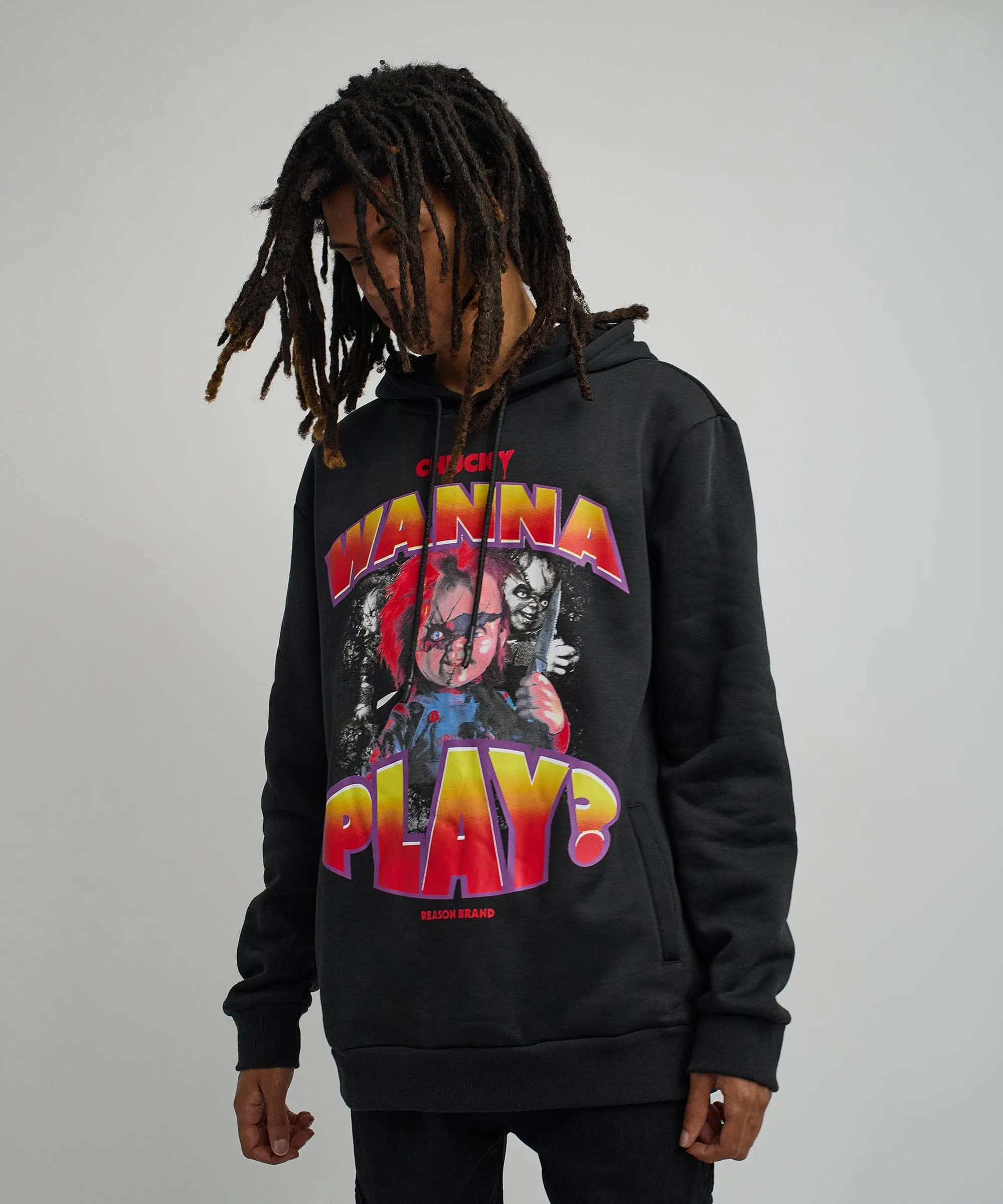 Chucky Wanna Play Graphic Print Hoodie