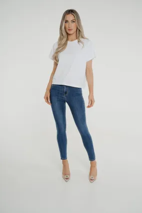 Cindy Bum Lift Jeans In Mid Wash