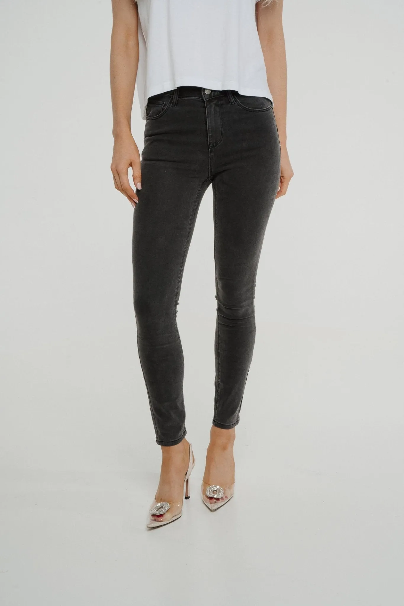 Cindy Skinny Jean In Grey