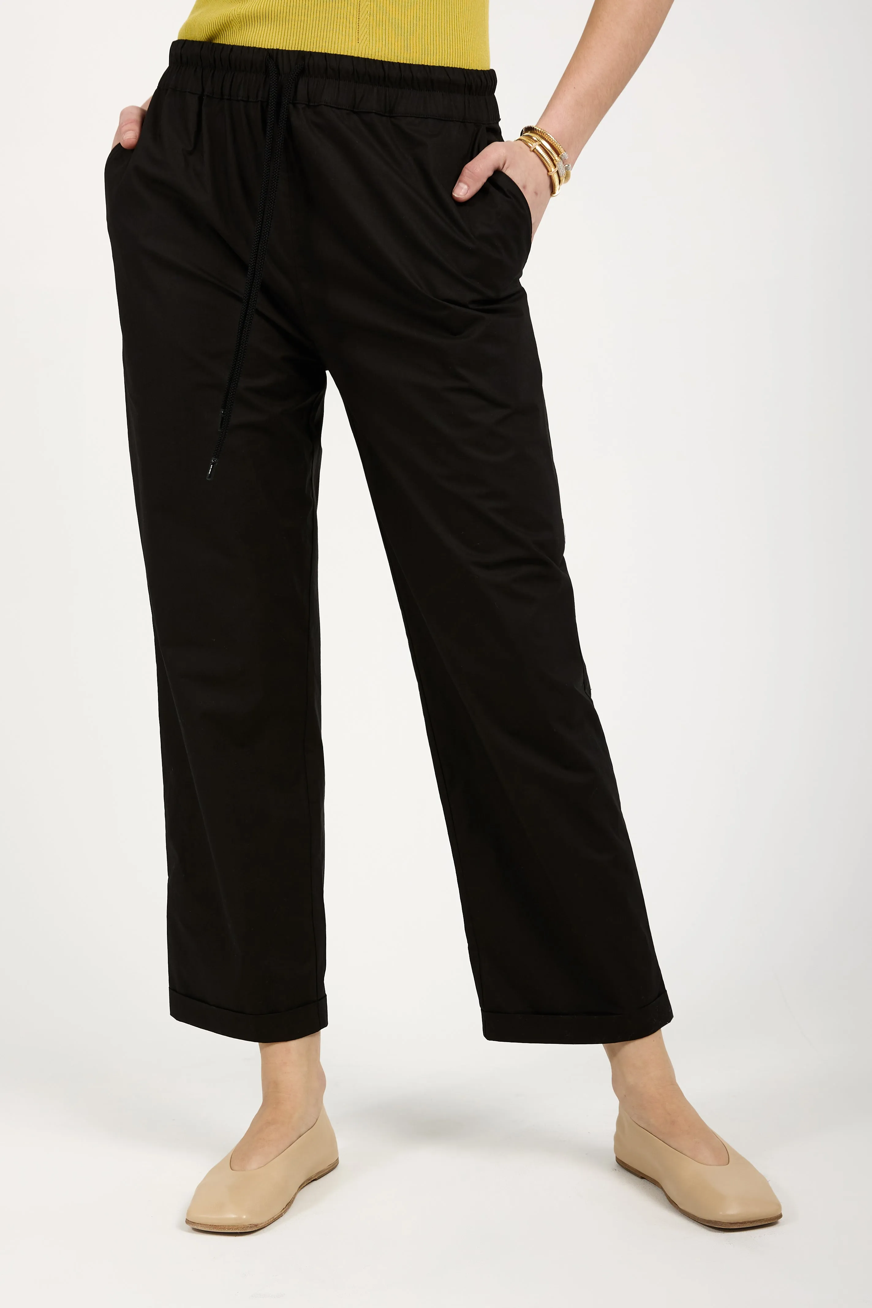 Cotton Pant in Black