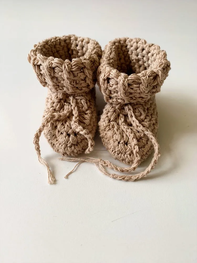 Cotton tie booties