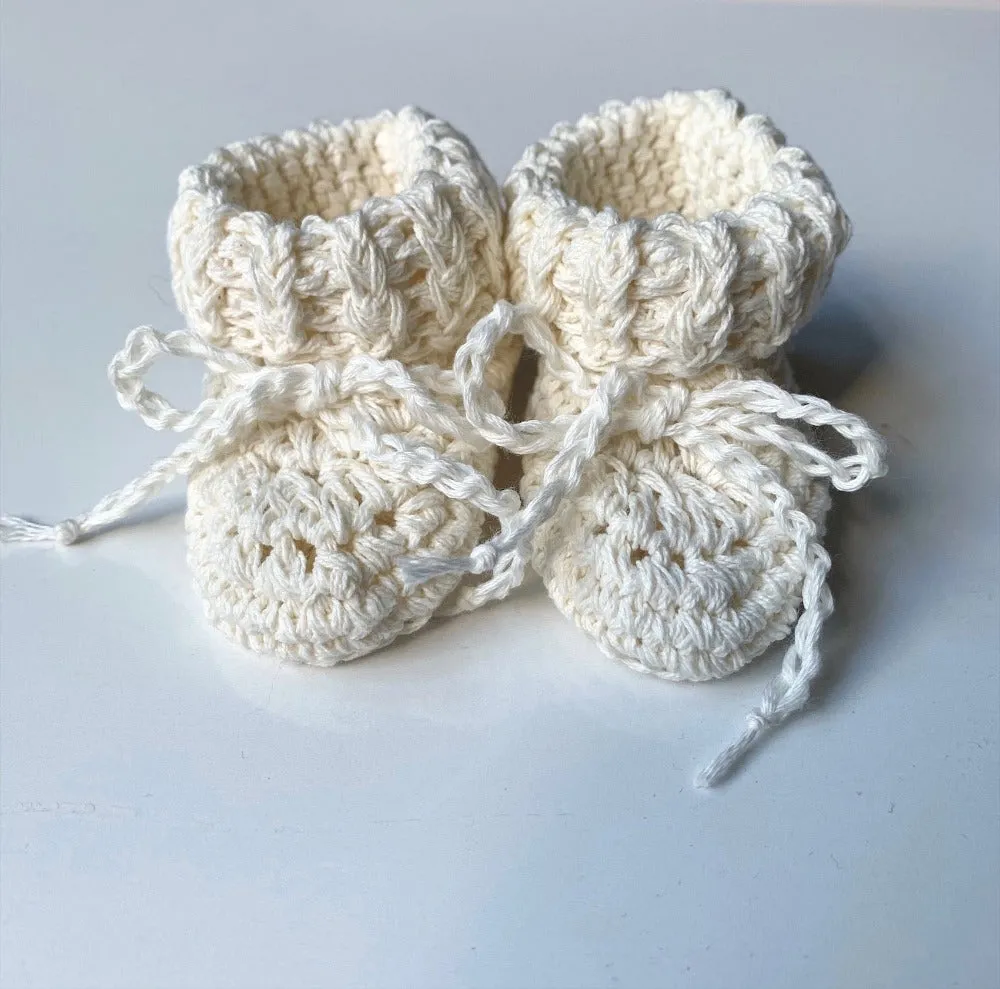 Cotton tie booties