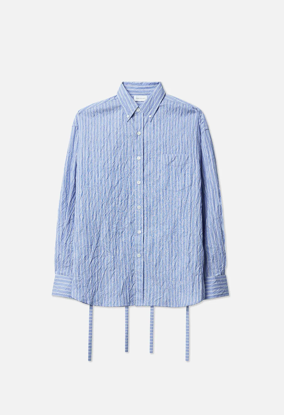 Crinkled Kimono Shirt / Broker Stripe