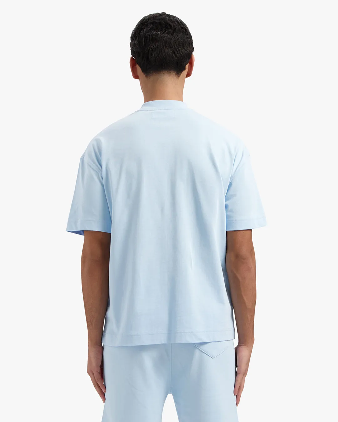 CROYEZ ATELIER T-SHIRT - LIGHT BLUE/WHITE