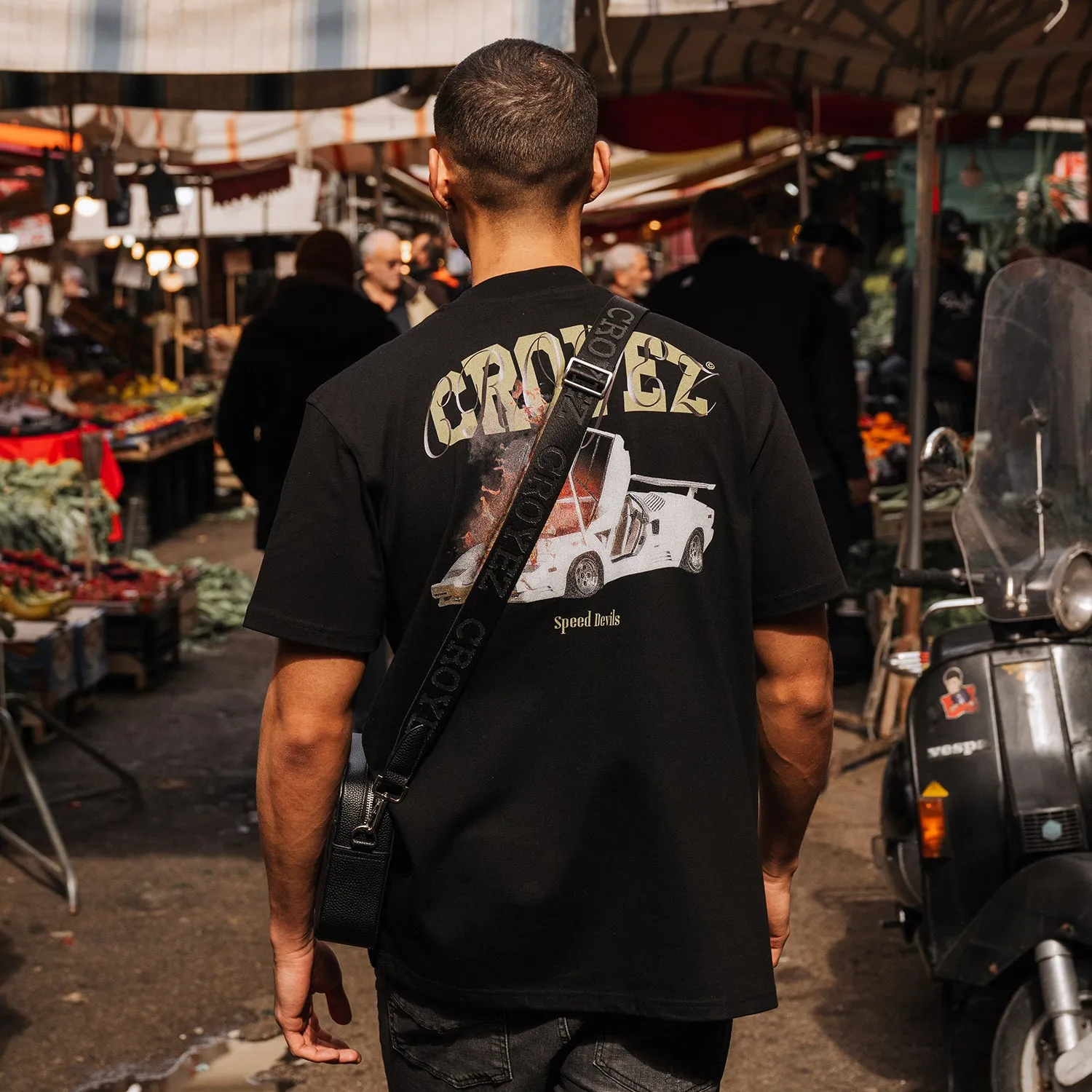 CROYEZ BROKEN LAMBO T-SHIRT - BLACK