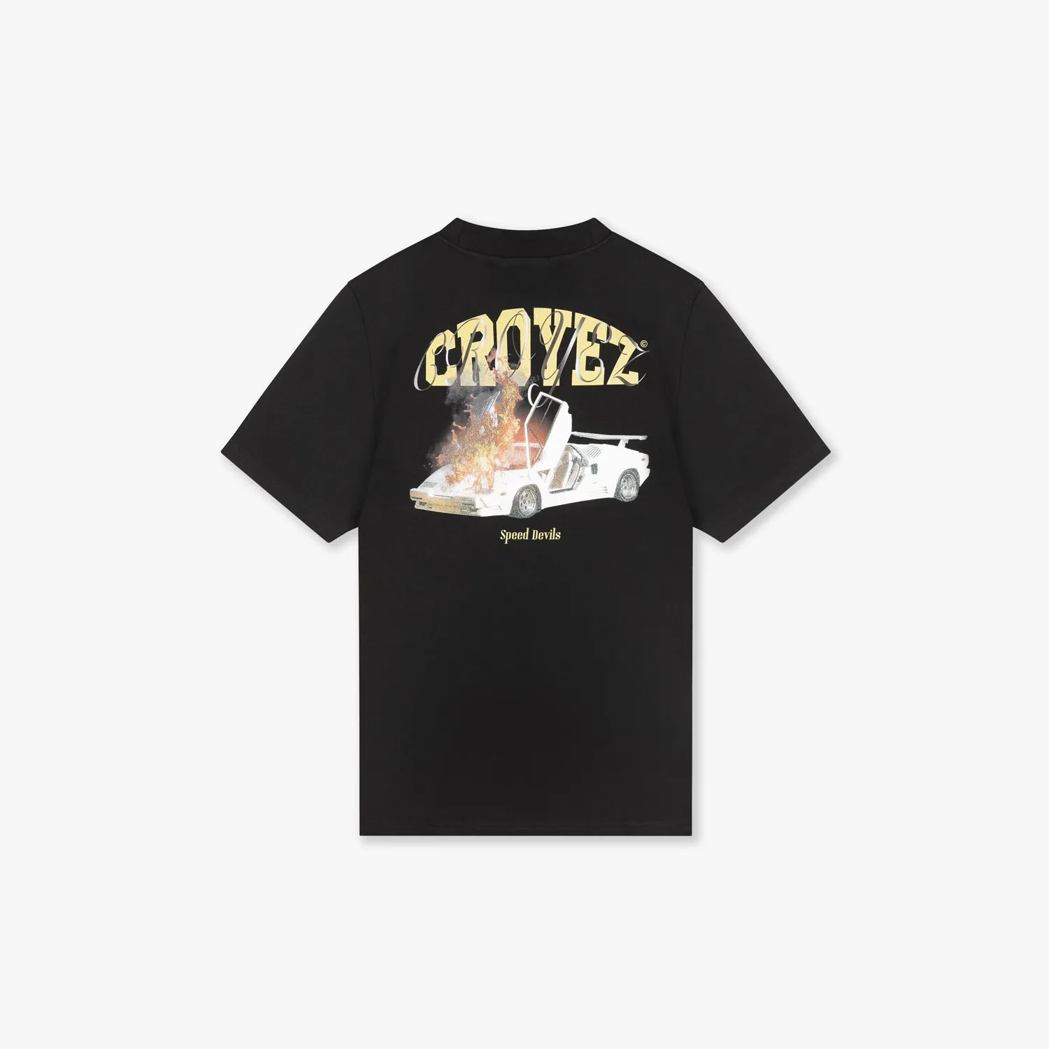 CROYEZ BROKEN LAMBO T-SHIRT - BLACK