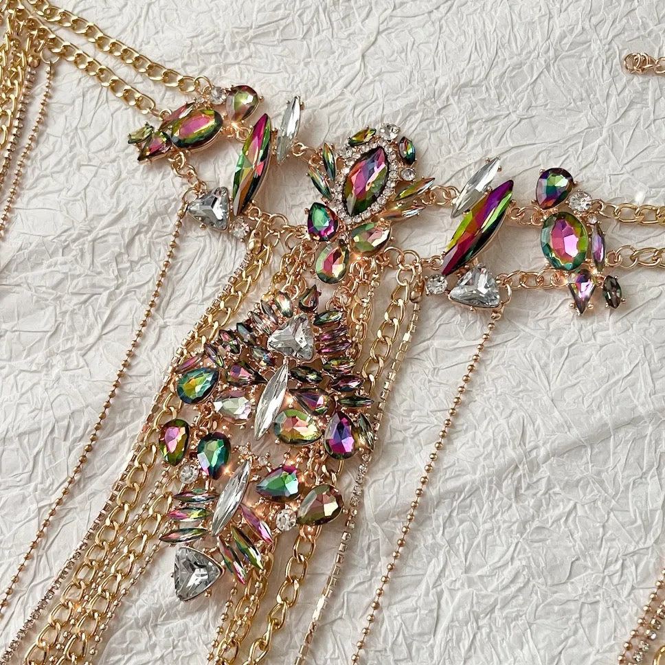 Crystal Chandelier Shoulder Chains