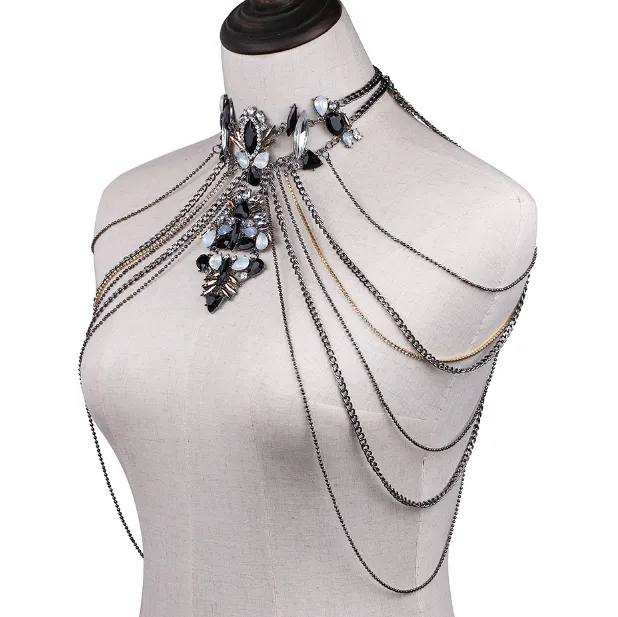 Crystal Chandelier Shoulder Chains