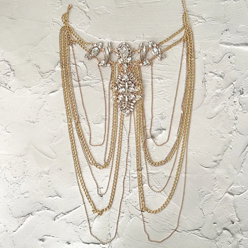 Crystal Chandelier Shoulder Chains