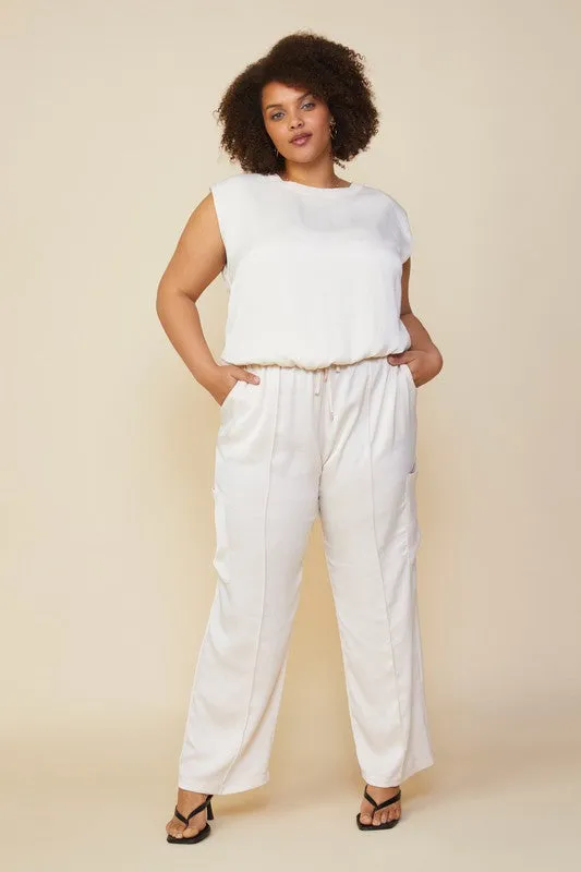 Curvy Cargo Silky Pants