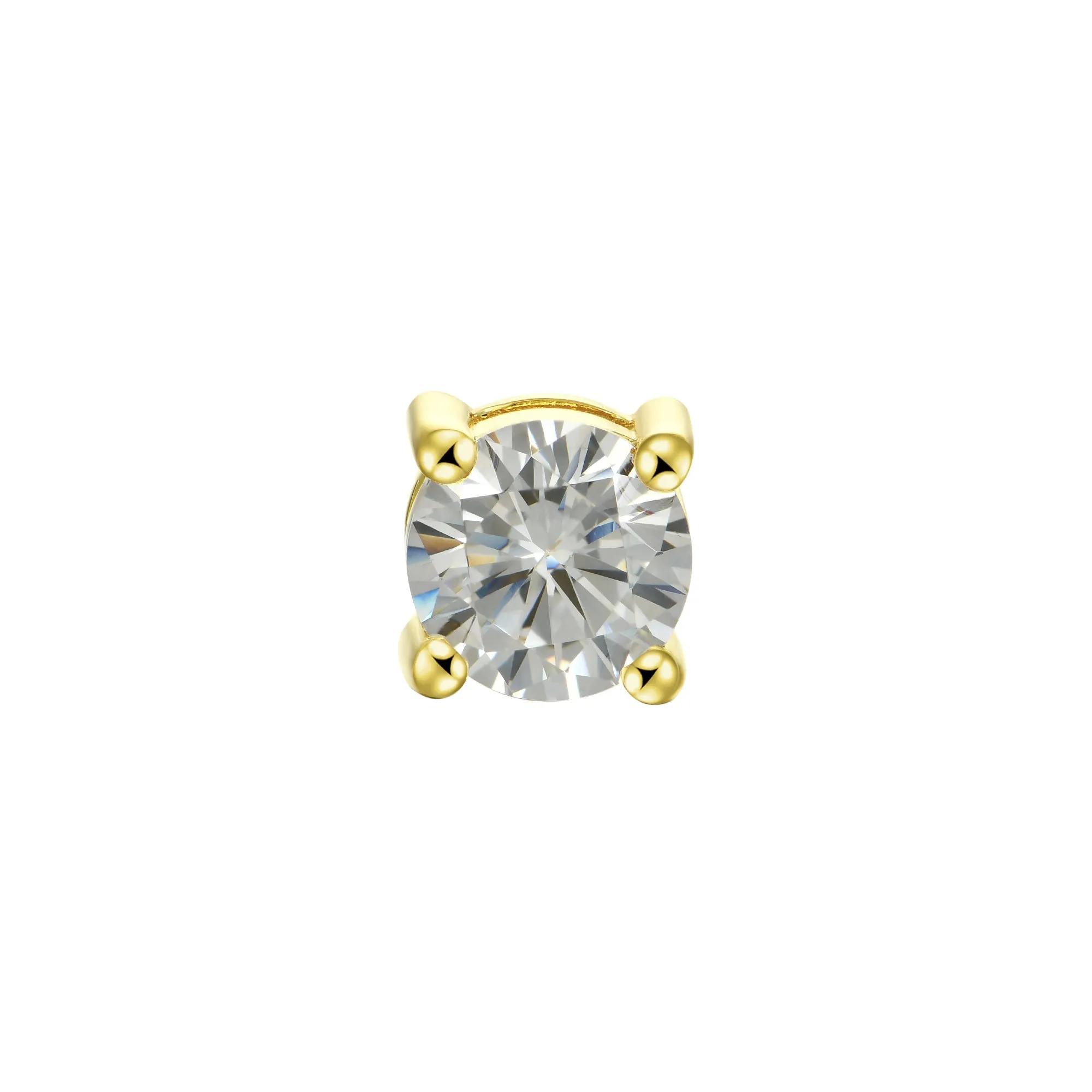 Custom Classic Moissanite Stud Earring