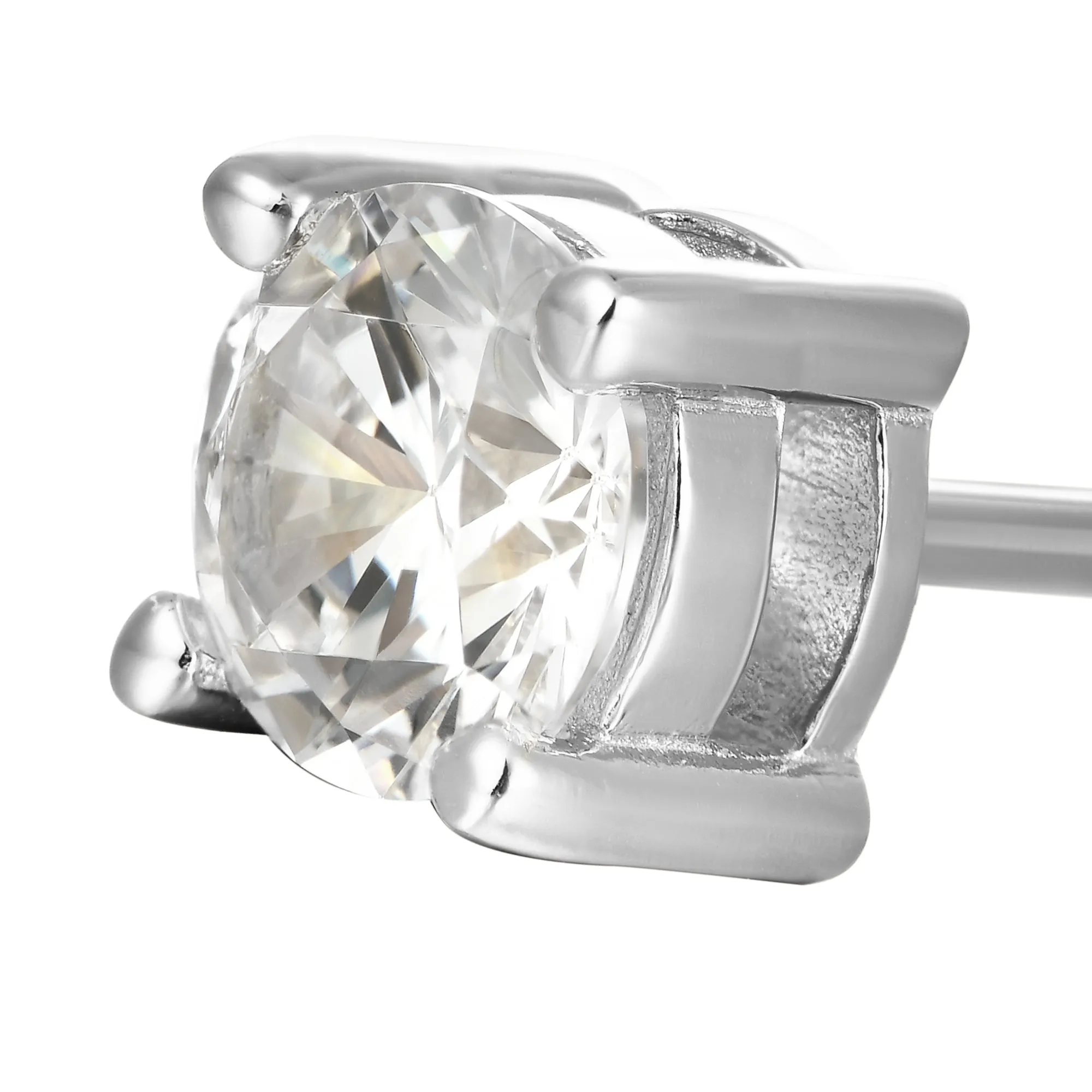 Custom Classic Moissanite Stud Earring