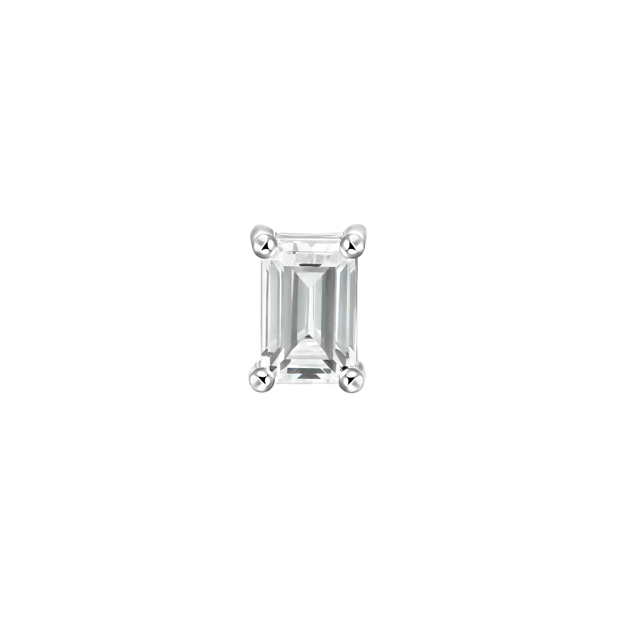 Custom Classic Moissanite Stud Earring