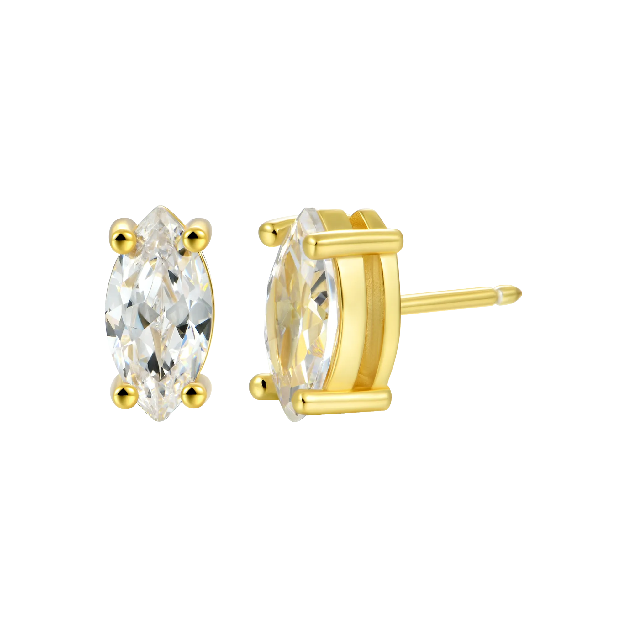 Custom Classic Moissanite Stud Earring