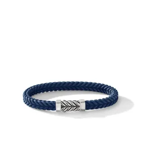 David Yurman Chevron Blue Rubber Bracelet