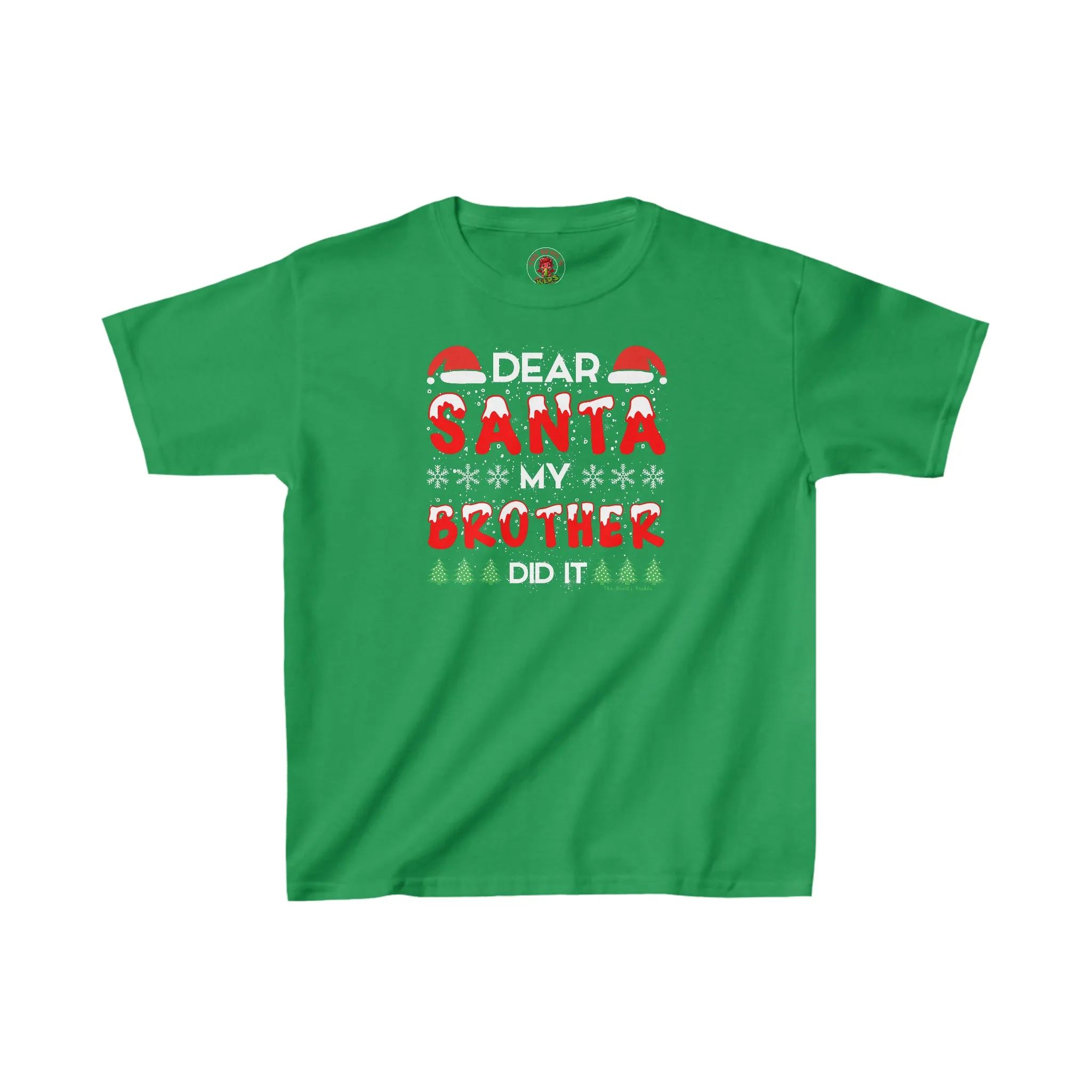 Dear Santa My Brother Did It Kids Tee