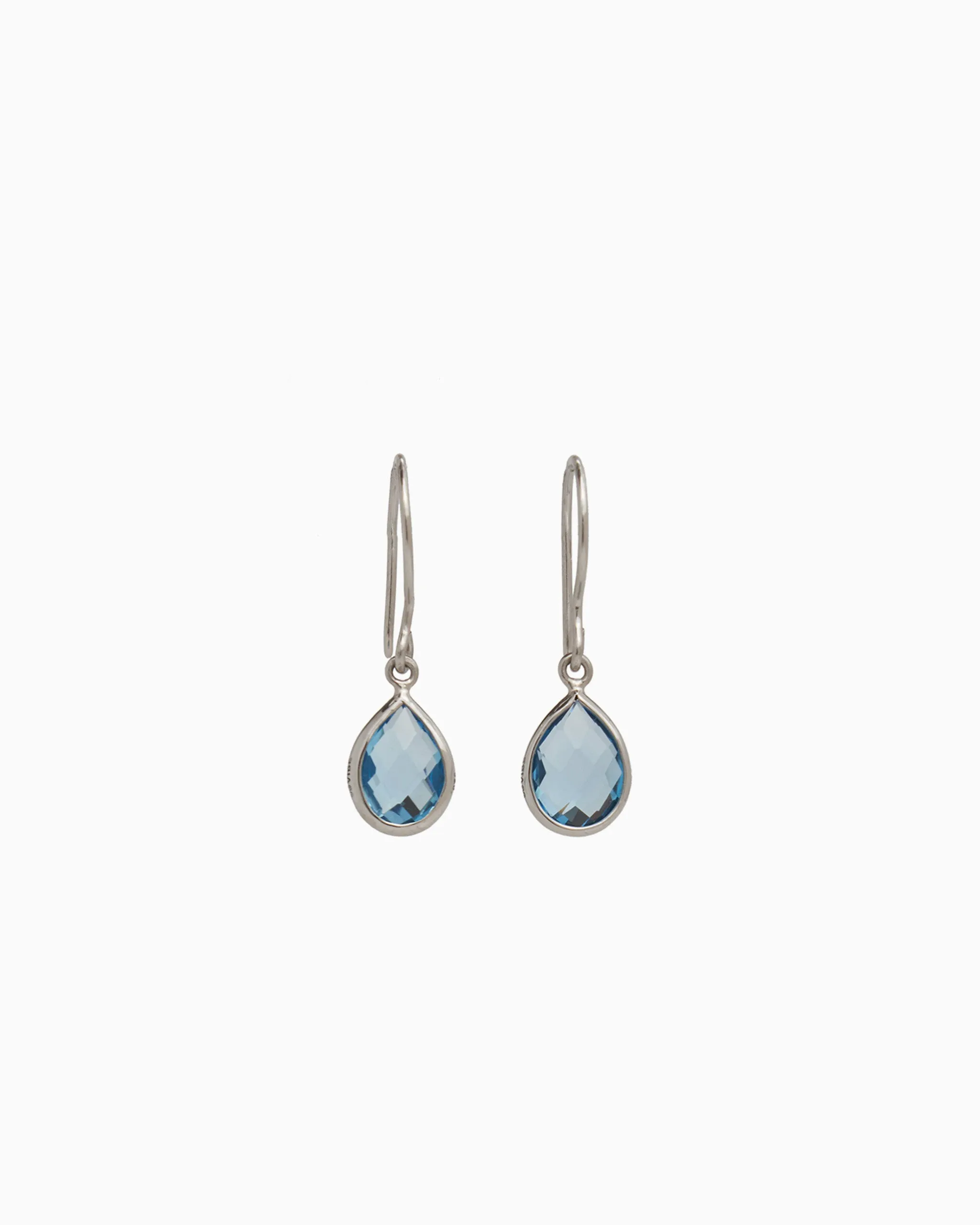 Dewdrop Stone Earrings - Hampton Blue Topaz