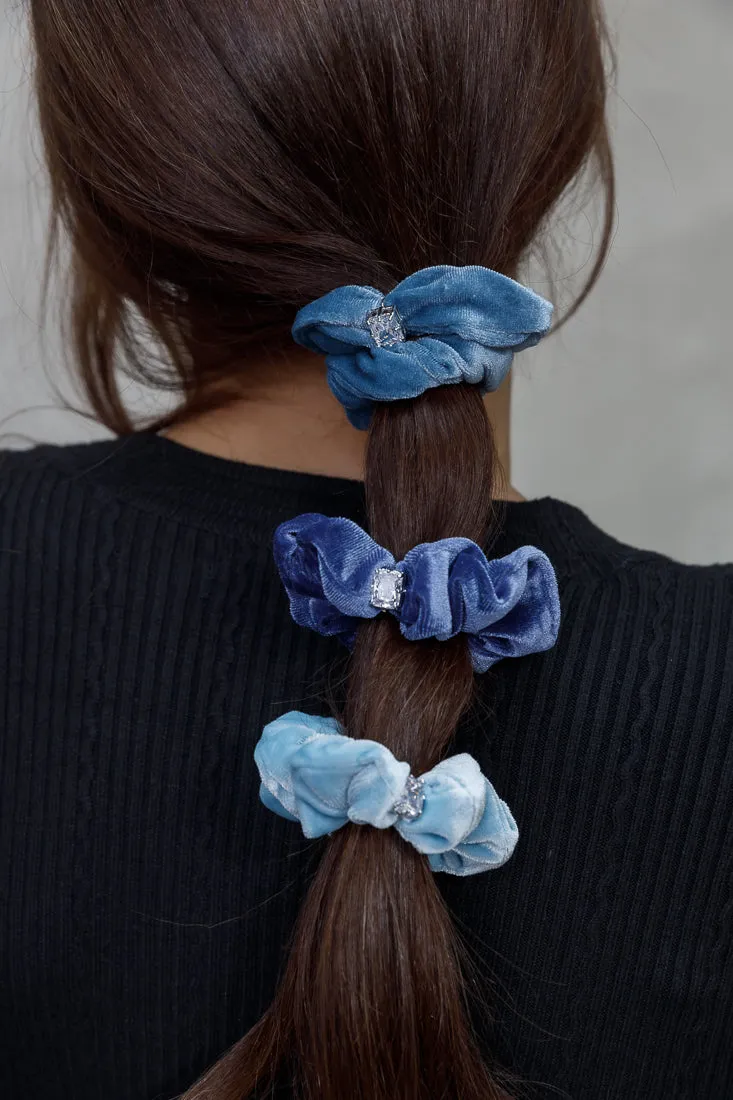 EMERALD CUT CRYSTALE SCRUNCHIE