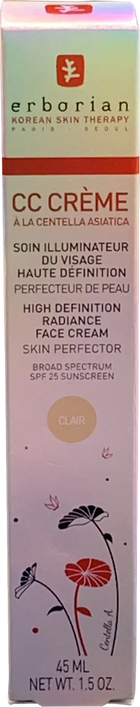 Erborian Cc Crème Spf25 Clair 45ml