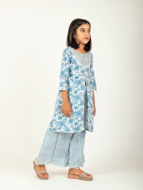 Floral Slit Kurta Set