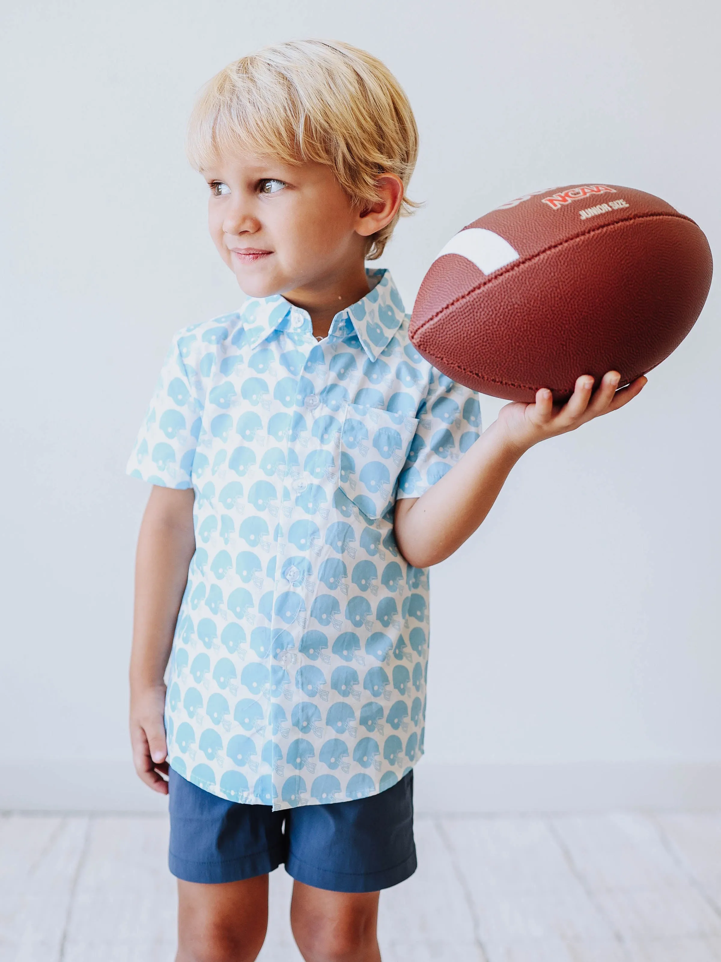 Gameday Button Up Shirt - Come Back Carolina Blue