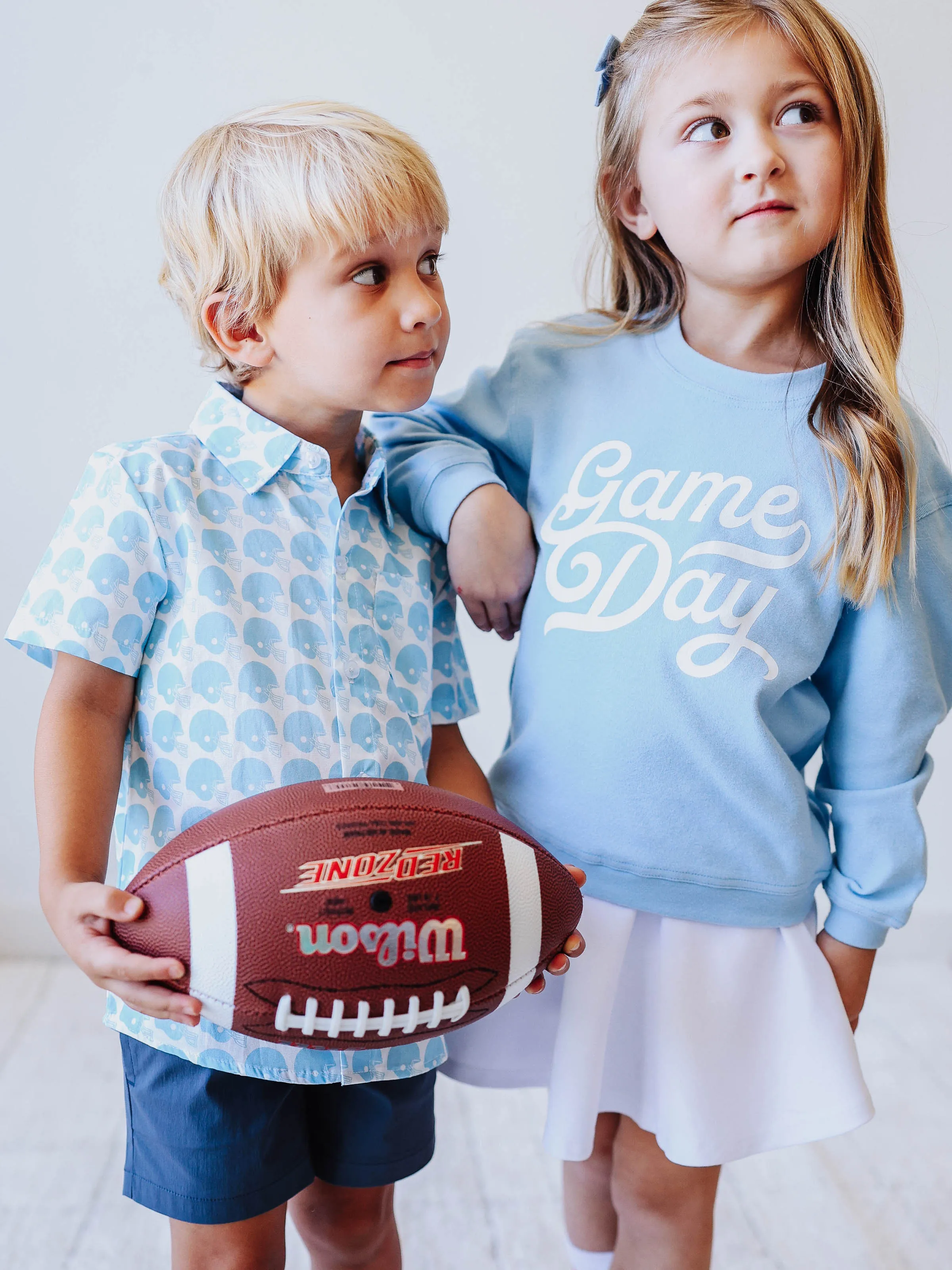 Gameday Button Up Shirt - Come Back Carolina Blue