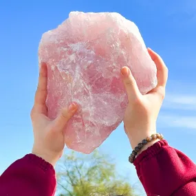 Giant A-Grade Raw Rose Quartz