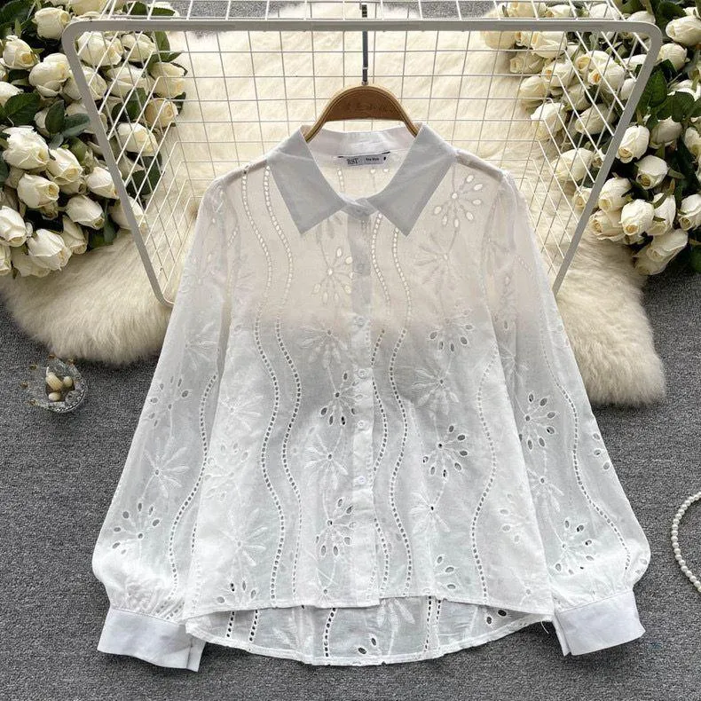 Hebby Cotton Eyelet Shirt