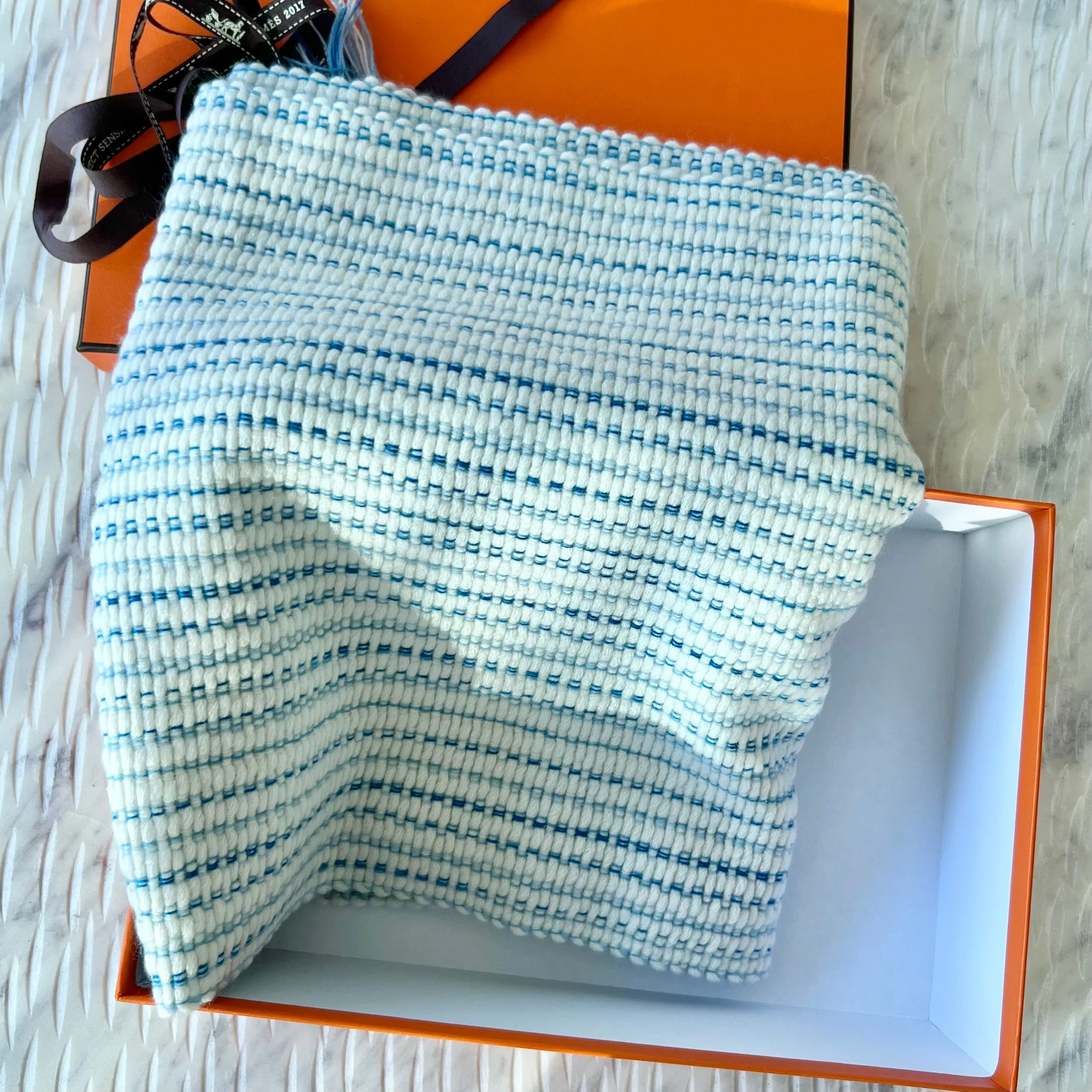 Hermes Boutis Muffler Scarf