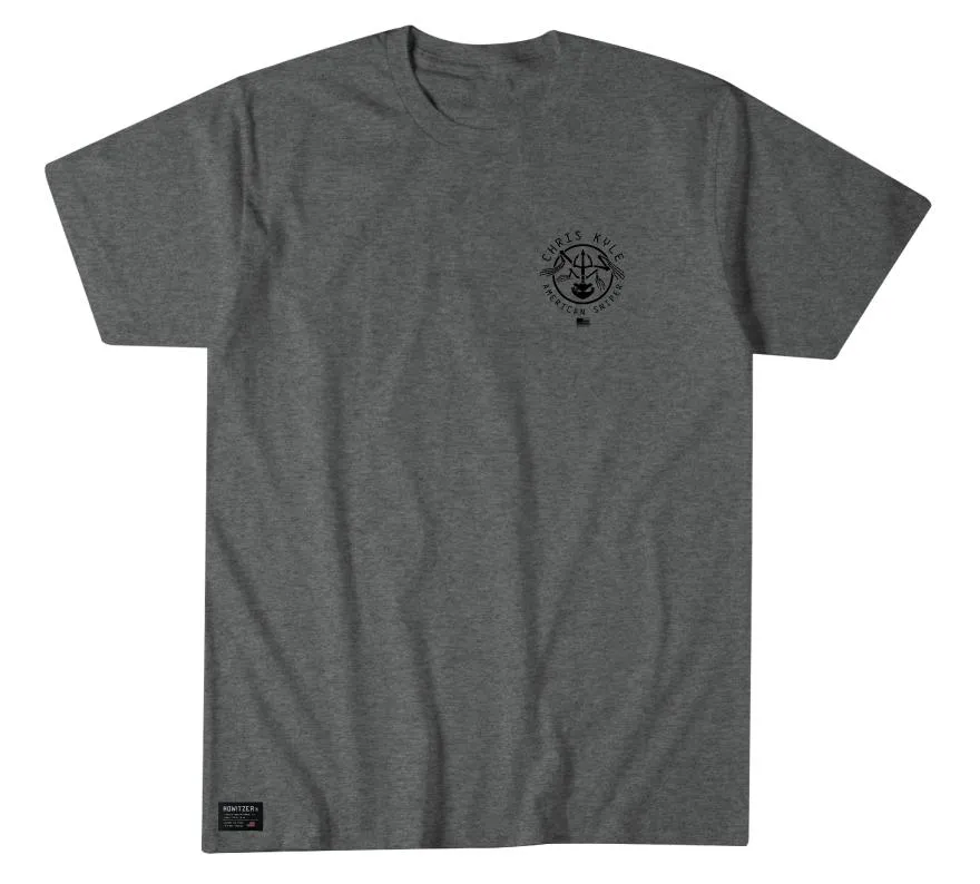 'Howitzer' Men's Chris Kyle Spirit Short Sleeve Tee - Graphite Heather